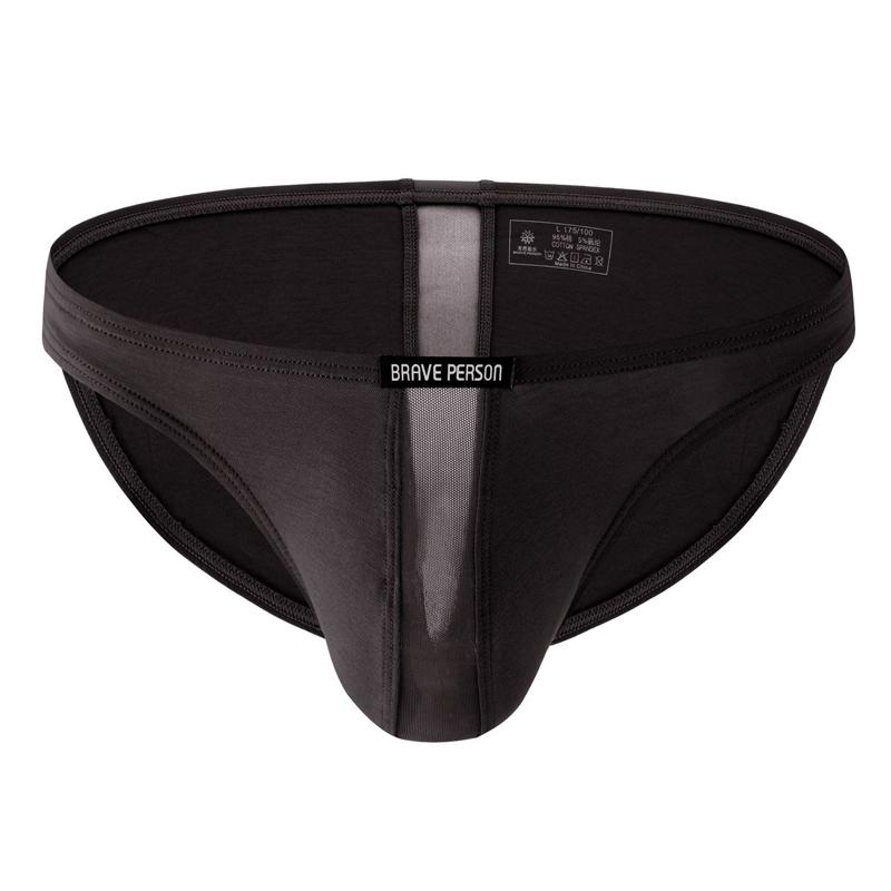 Herren Niedrig sitzende Baumwoll-Slips Dünn Weich Einfarbig Unterwäsche Komfort Atmungsaktiv Hauteng anliegende Slips