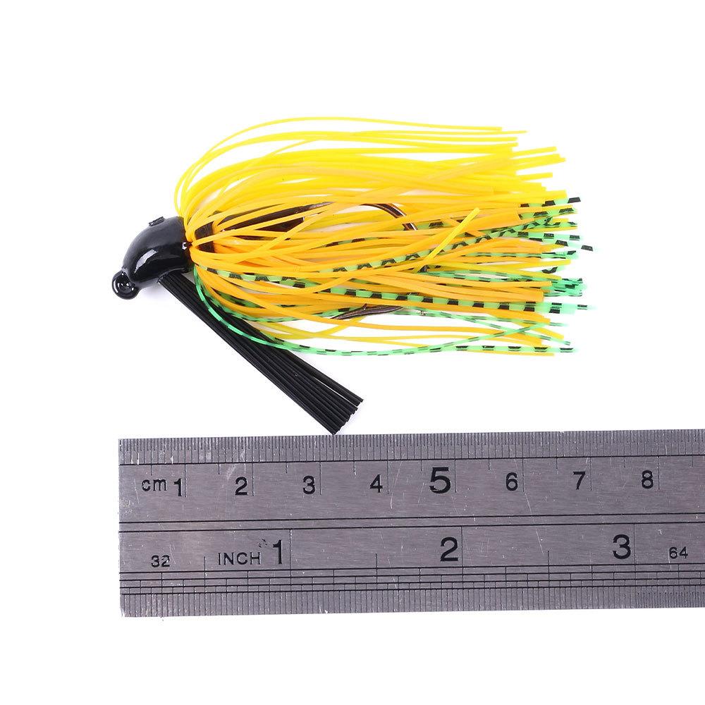 1PC Fishing Lure 10g Head Metal Bait With Rubber Skirt Artificial Wobbler Buzzbait Jigging Lure Spinner Bait Fishing Stuff