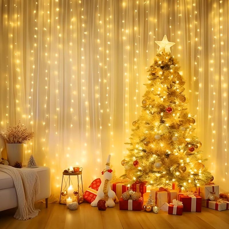 3/2/1m Curtain LED String Lights Garland USB Festoon Remote Control Fairy Garland Lights Christmas Decoration for Bedroom Home
