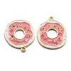 100x Gold Color Ture love Pizza Slice Enamel Charm Pendant Tiny Mini Food Charms Clip on Earrings for Bracelets Cute Gifts Kids