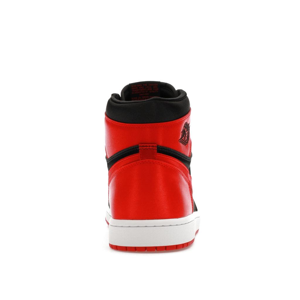 Air Jordan 1 Retro High OG Satin Bred Black University Red White Women's Basketball Shoes FD4810-061