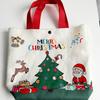 Christmas Gift Bag Cartoon Santa Claus Elk Xmas Tree Handheld Canvas Bag Merry Christmas Decor Natal Navidad Happy New Year 2026