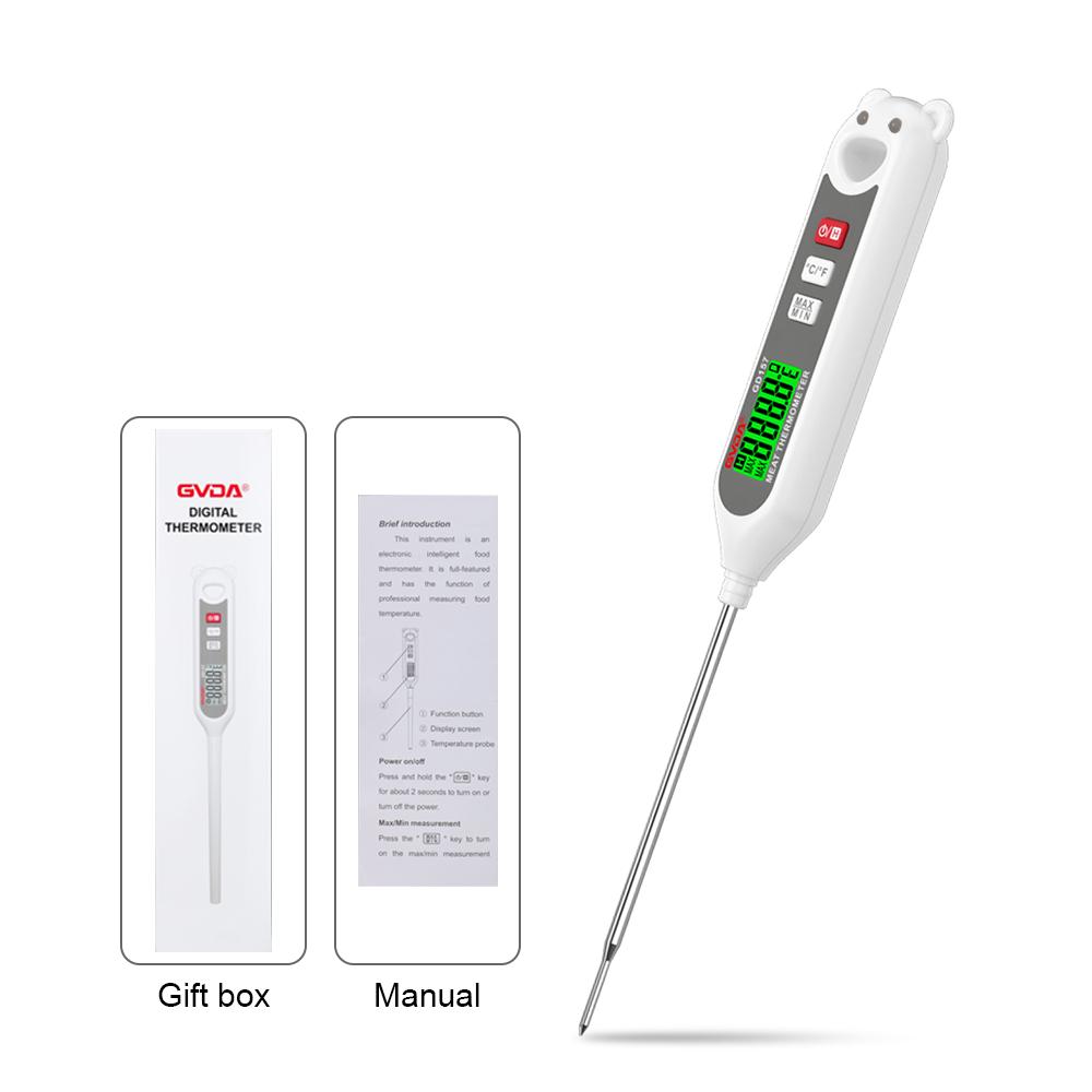 

Цифровой термометр для еды Кухонный термометр Мясо Масло Молоко Барбекю Электронный термометр для духовки Инструменты для измерения температуры еды