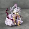 One Piece Gear 5 Luffy Seated Anime Figure Desktop Ornament