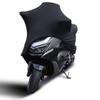 M-3XL Elastic Fabric Motorcycle Scooter Cover Sunshade Anti-UV Motorbike Dust-proof Covers Indoor Outdoor Protection Black