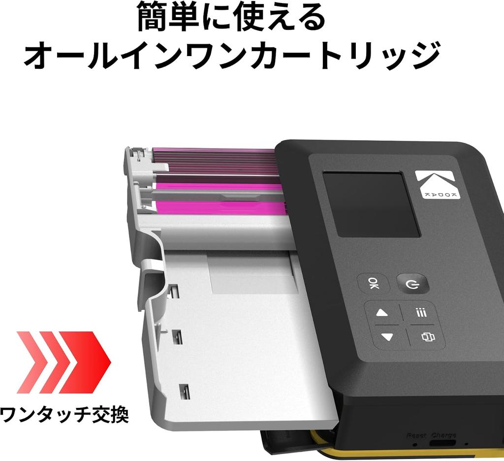 Kodak Mini Shot 2 Retro 4PASS Instant Camera Photo Printer Camera Body White 2-in-1 & (5.3x8.6cm) + (8 sheets) + 30-sheet bundle,