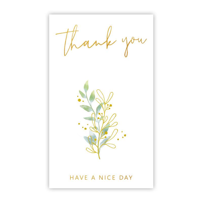 50-pack Airplane-Themed Thank You Box Sealing Stickers for Packaging and Decoration