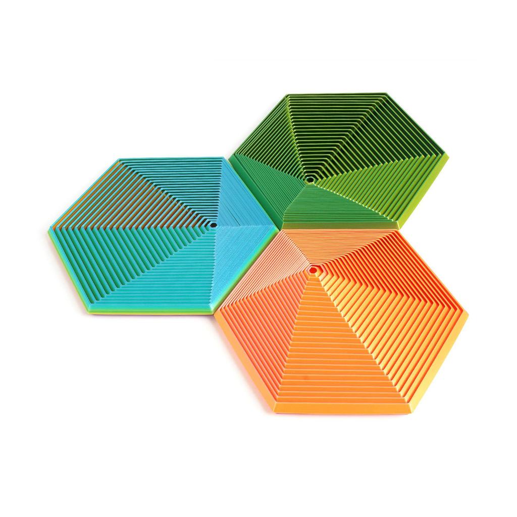 3D Printed Fractal Fidget Hexagon Home Decor Creative Decompression Hexagon Various Shape New Year Gift Desktop Ornament Kid Toy