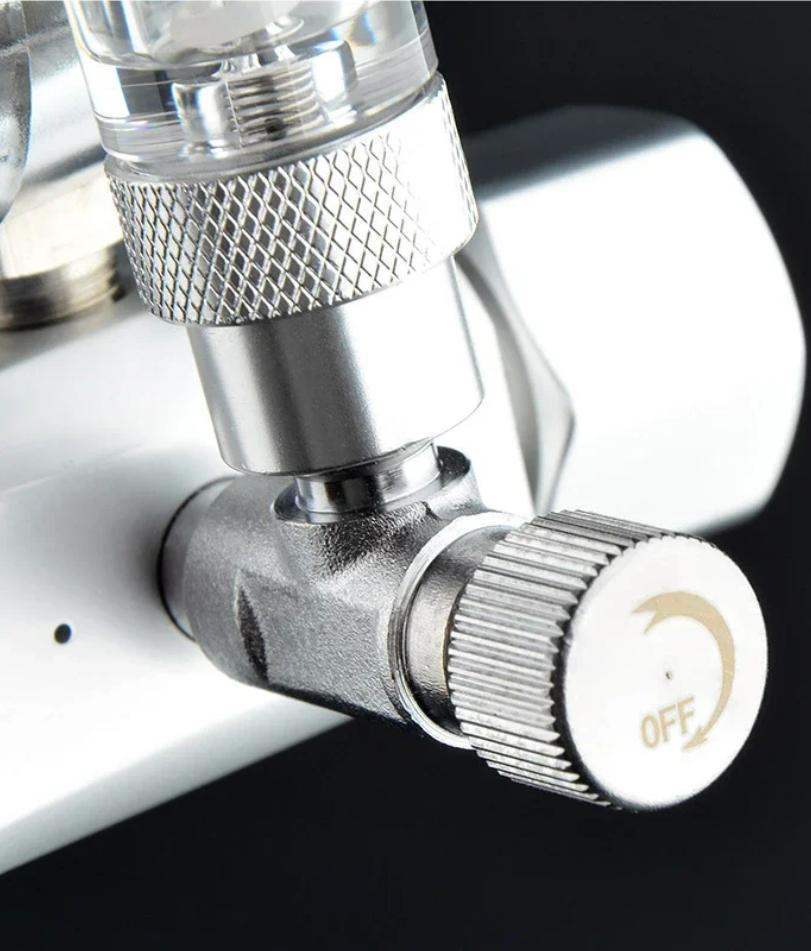 Aquarium CO2 Regulator Magnetic Solenoid Kit Check Valve Fish Tank Accessories CO2 Control System Reactor Generator Set