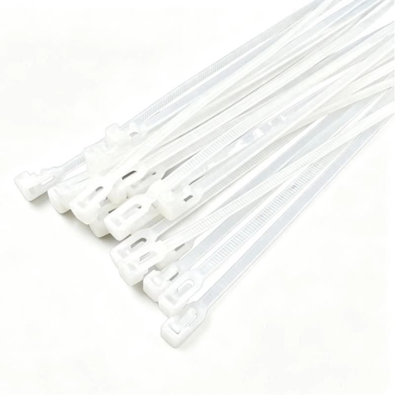 100Pcs Multi-Purpose Reusable Cable Straps Durable Nylon Lock Loop Zip Ties for DIY Craft Cord Fastening