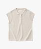 SUARE WOMEN Paper Collar Half Knit Sand Beige