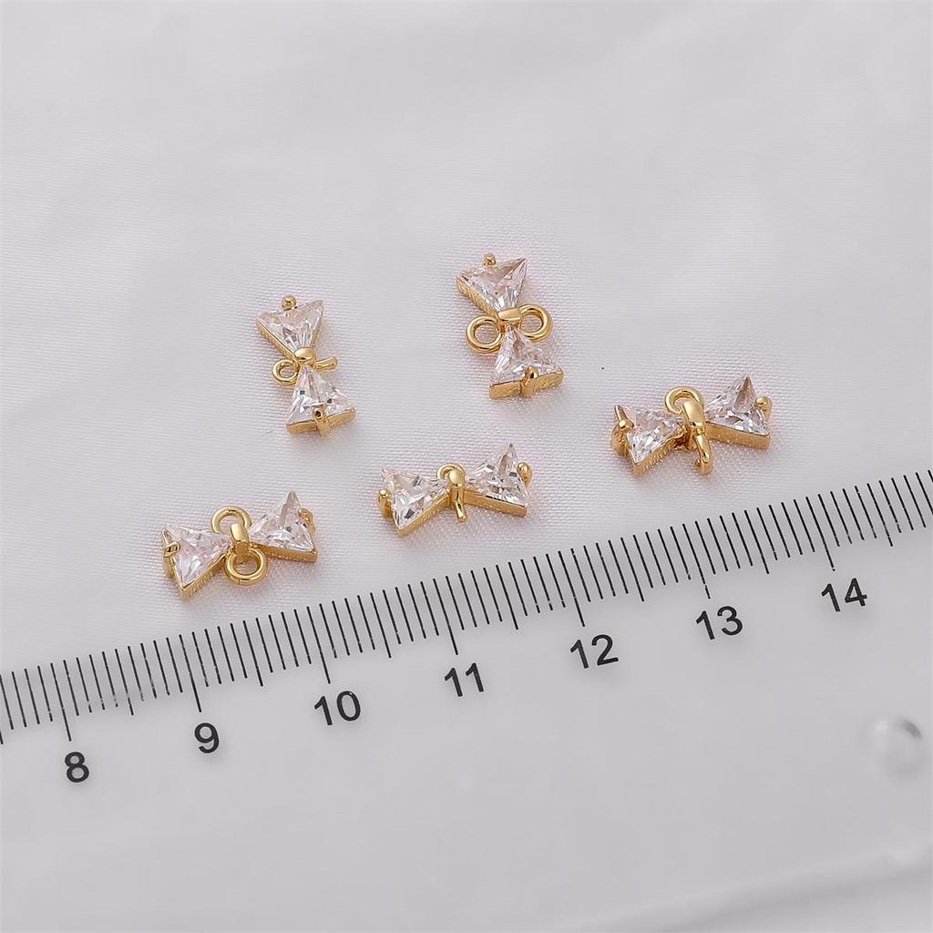 12mm Copper Bow Tie Shape Pendant For Jewelry Making DIY Bracelet Necklace Earring
