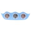 Catnip Balls Rotatable Teeth Cleaning Interactive Pea Shape Kitten Licking Toy for Chewing Indoor