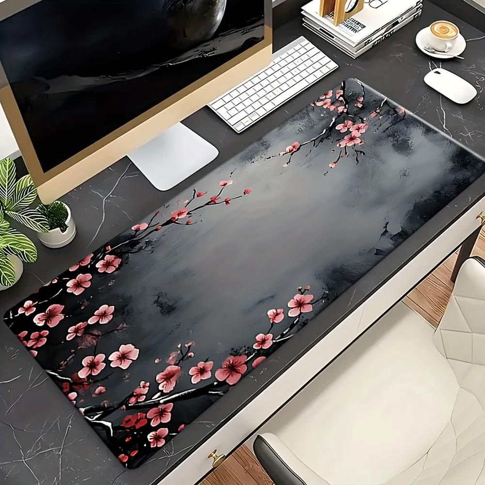 Cherry Blossoms Mouse Pad Large Computer Office Game Table Mats XXL Rubber Antislip Gaming Keyboard Mousepads Long Desk Pads