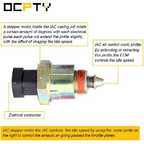 OCPTY Fuel Injection Idle Air Control Valve 2H1054 17078832 AC101 for 82-83 for Chevrolet Camaro, 1982-1984 for Chevrolet Caprice, 82-83 for Pontiac,