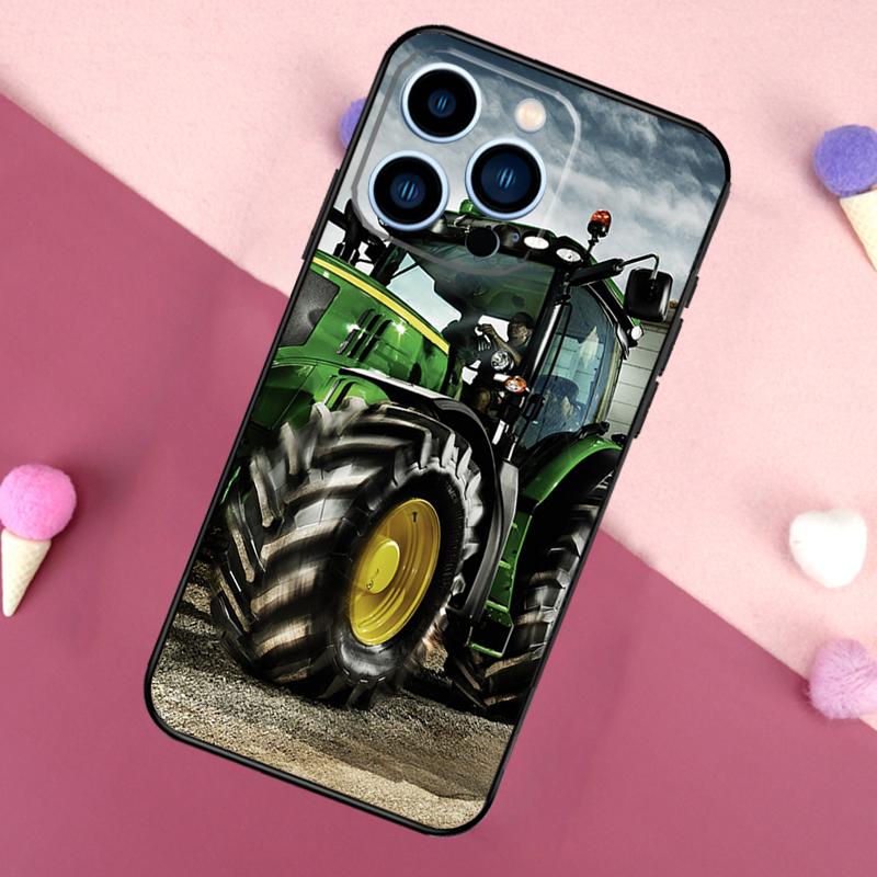 Farm Vehicle Tractor Case For iPhone 15 16 Pro Max 11 12 13 Mini 14 15 Pro Max 15 Plus XR 16e Phone Back Cover