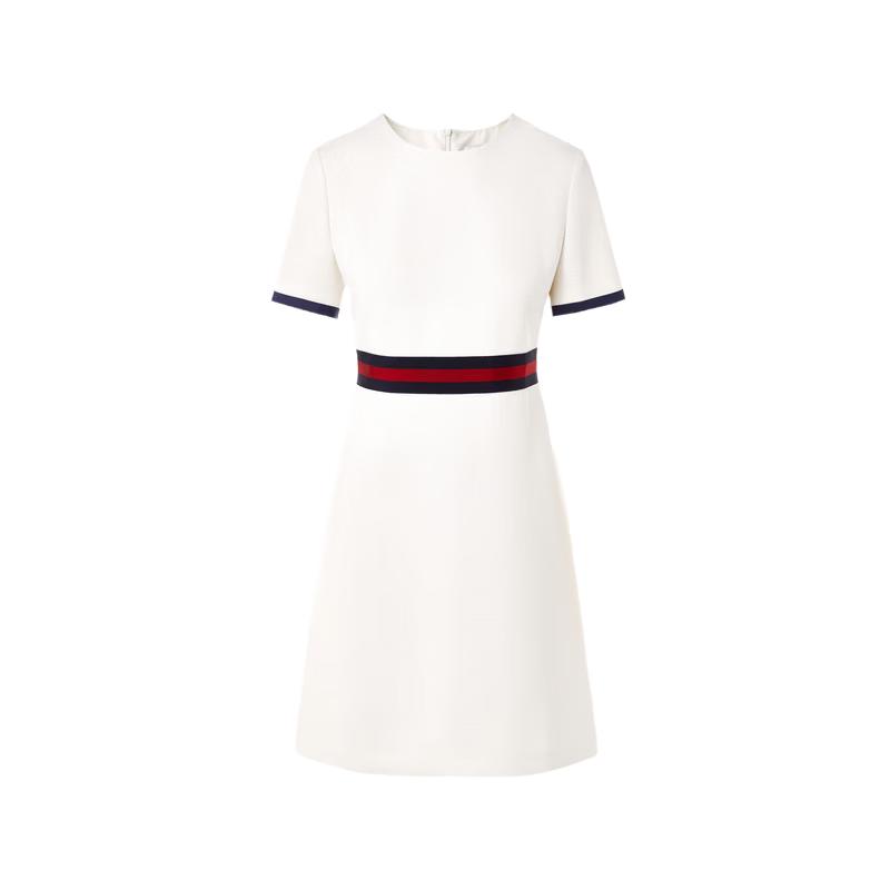 

EiLEEN ELITEE Elegant White A-Line Dress S