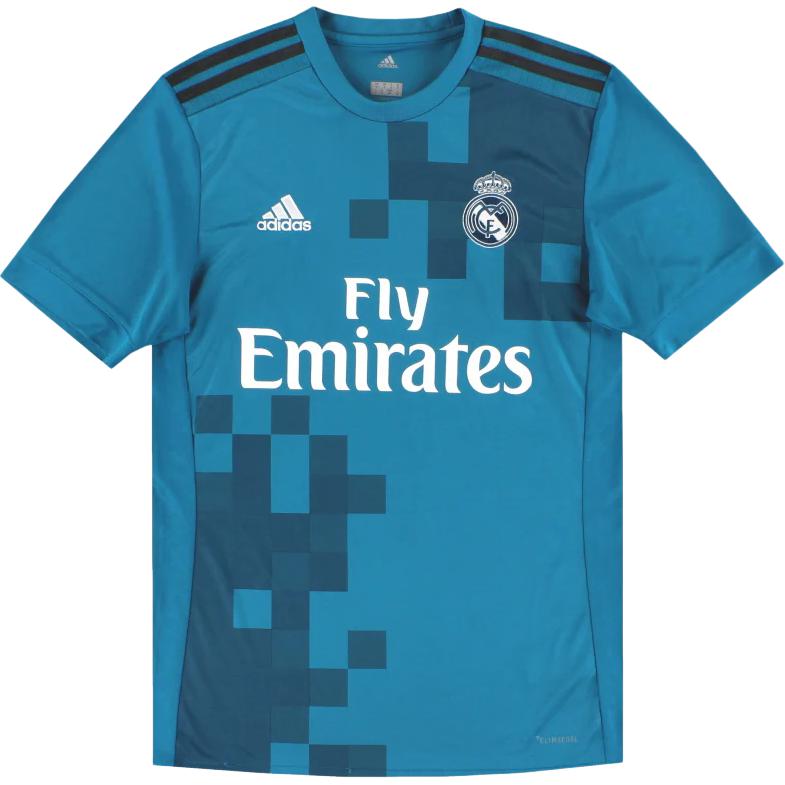 

Adidas Real Madrid 2017-18 Round Neck Fashion Soft Sports Short Sleeve Football Shirt Men Tops BR3539 S