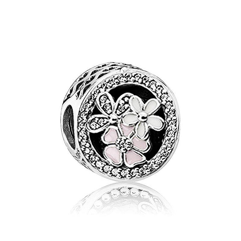 New Copperspring Sunflower Four-Leaf Clover Charm Fit Original Necklace Bracelet Women Jewelry Birthday Diy Gift