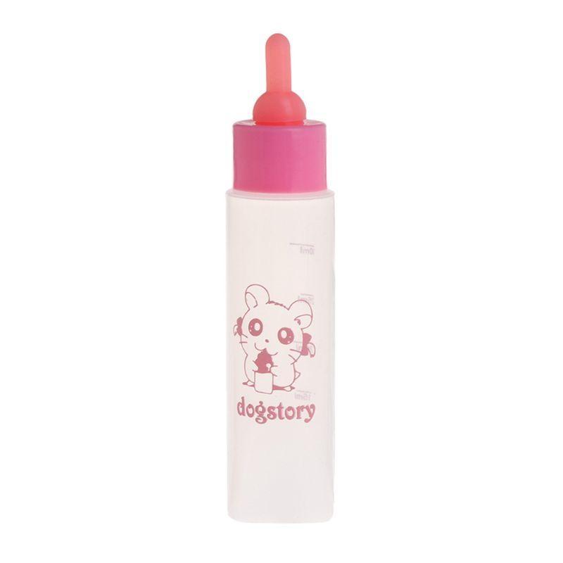 30ml Pet Nursing Bottle Puppy Feeding Bottle for Feeding Newborn Kitten Puppy Rabbit Small Pet Animals розовый