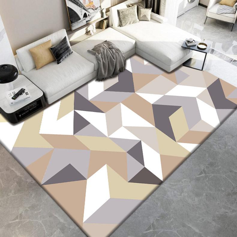 Carpet Living Room Bedroom, Bedside Carpet Autumn and Winter Simple Room Floor Mat Easy To Maintain