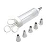 Cupcake Frosting Filling Injector with 5 Icing Nozzles Dessert Decorating Syringe Set Kitchen Baking Pastry Tool