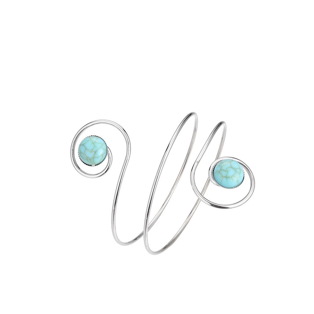 Bohemian Tide Tribe Ethnic Turquoise Arm Chain Women'S Fashion Arm Bracelet, Niche Arm Ring