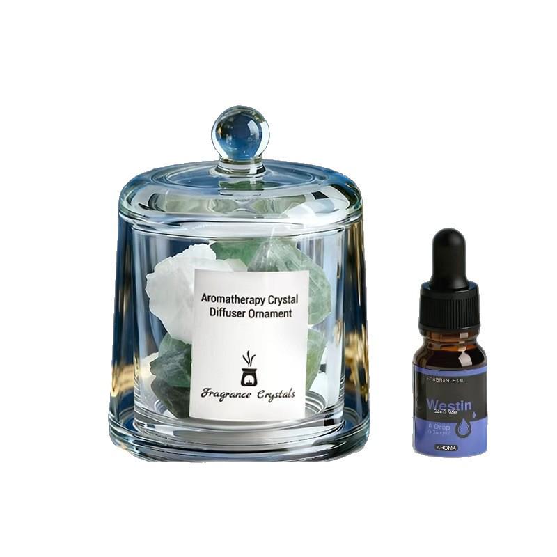 Aroma Crystal Stone Diffuser: Long-lasting, Flameless Essential Oil Fragrance for Home & Bedroom Decor