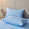 Solid Color 2Pc Waterproof Quilted Pillowcase Pillow Cover Case 48x74cm Pillowsham Anti-Mite Anti-Bacterial Bedroom