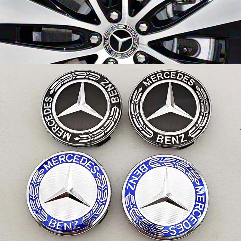 4pcs 75mm Car Wheel Center Caps Rims Hub Caps For Mercedes Benz W204 205 A B C E S CLA CLK ML GLK GLA GLB GLC CLA Accessories