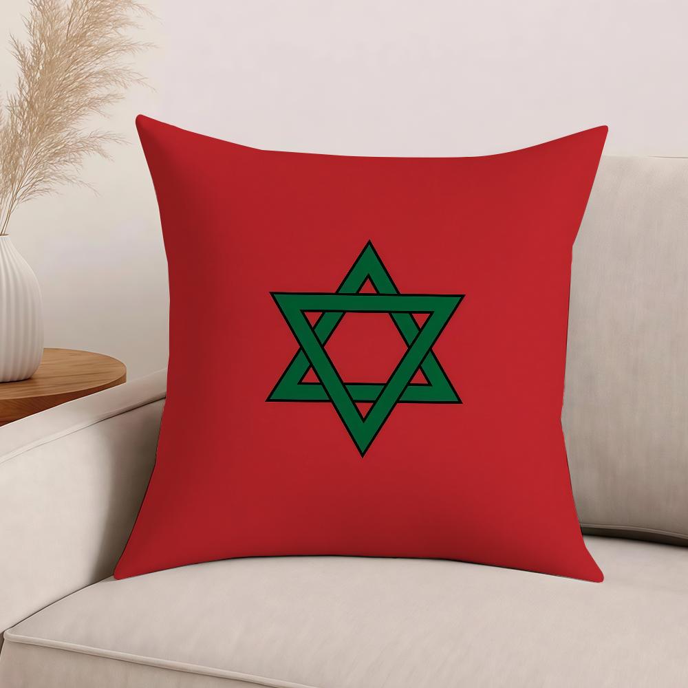Nation Marocko Kuddfodral Kontorskuddar Lämpliga för Soffa Bil Sovrum Dekorativt Kuddfodral
