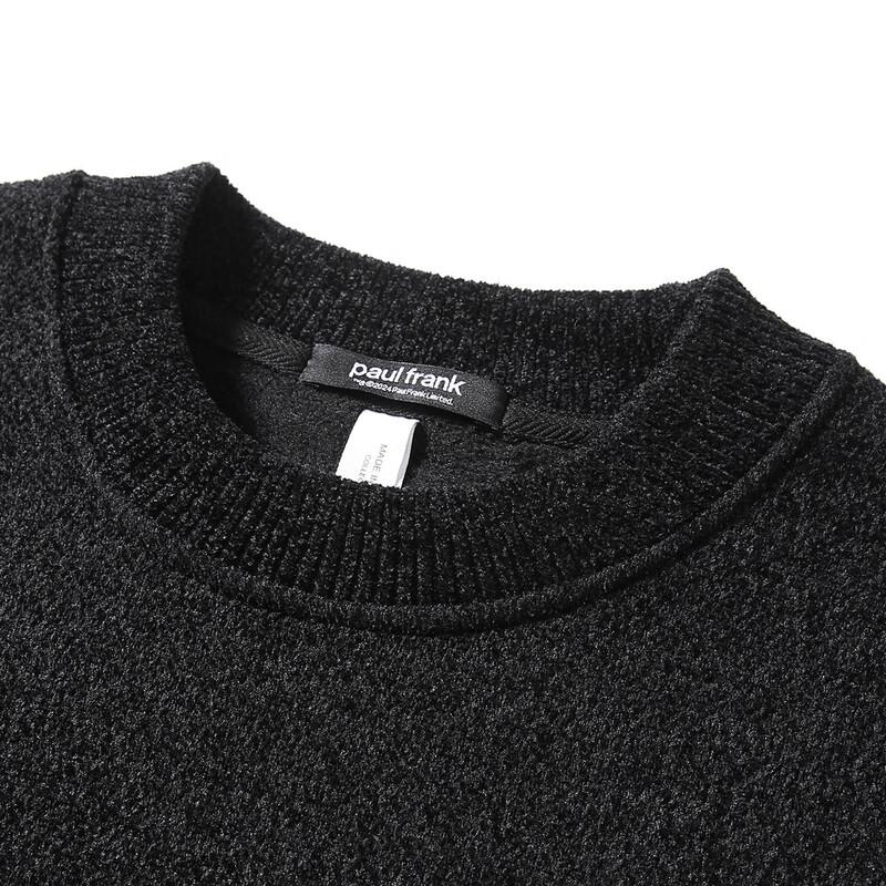 Paul Frank Men's Fleece-Lined Crew Neck Sweater