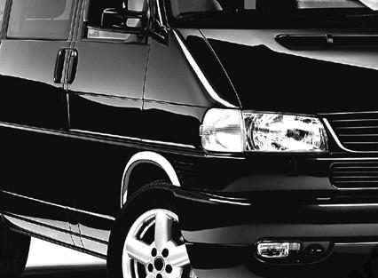 Arch Linings (4 Pcs, Stainless Steel) for Volkswagen T4 Caravelle/Multivan