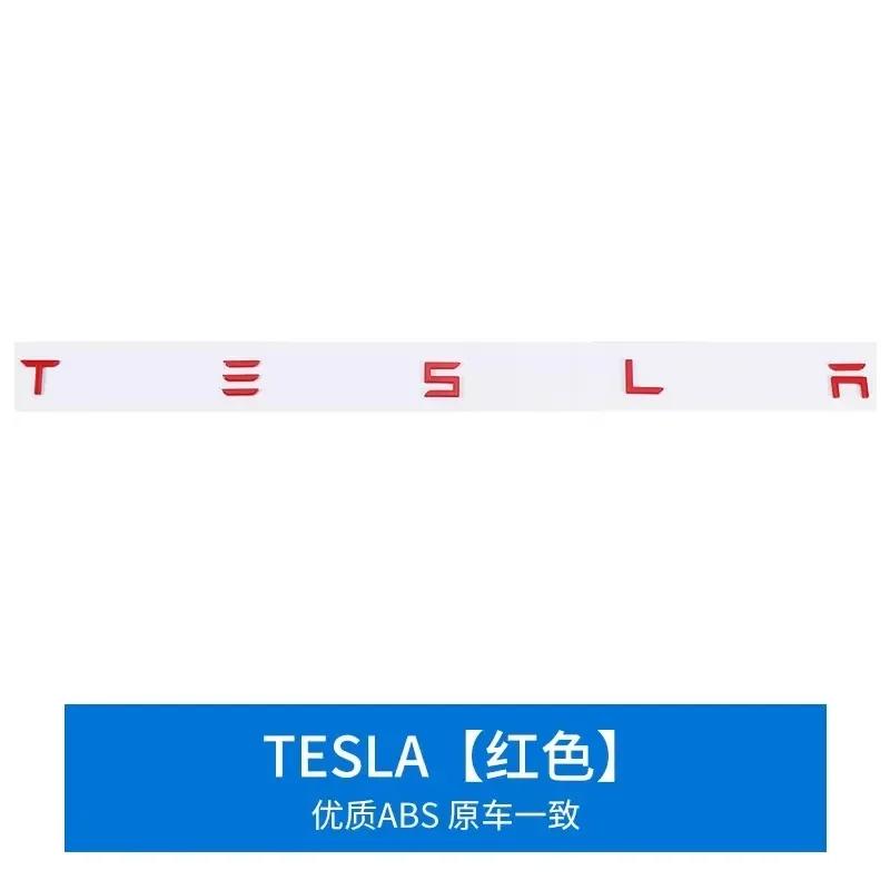Car ABS 3D Letters Hood Emblem Badge Car Stickers Styling Car Accessories Wording 3D Letter For Tesla Model3 Model Y Model S X
