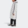Adidas Originals Trefoil Long Down Jacket With Hood Men Outerwear White FL0008