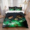 3pcs Green Lantern Cover Set,Soft Comfortable Duvet Cover,Guest Room (1*Duvet Cover + 2*Pillowcases, Without Core) Yy251024173