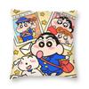 School Friends Crayons Shin-Chans Pillowcase Printed Polyester Cushion Cover Decoration Pillow Case Cover Seater Zippered 45X45