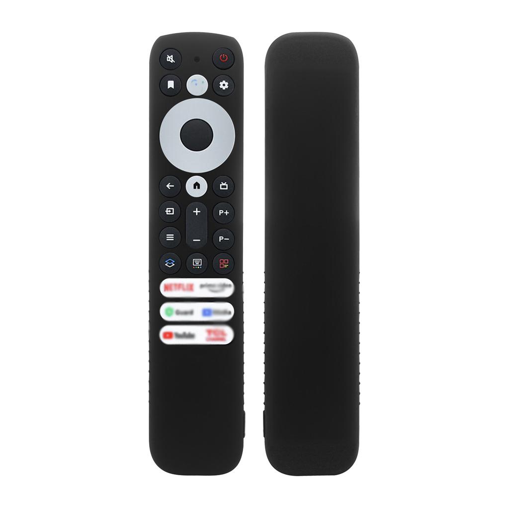 Silicone Remote Control Cover Case Anti Slip Television Remote Cover All Inclusive For TCL RC902V FMR1 Voice Remote With Lanyard