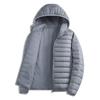 Autumn and winter light cotton clothes men's short loose large size warm casual hooded small cotton