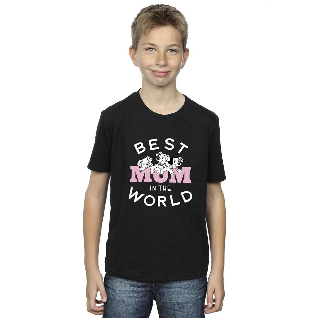 Disney 101 Dalmatiner T-Shirt „Beste Mutter der Welt“ für Jungen