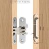 Stainless Steel Invisible Hinge Folding Door Hinge Cross Invisible Hinge Furniture Hardware Accessories Wooden Door Hinge