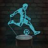 Football Crown 3d Illusion Night Light 16 Colors Touch Sensor Remote Nightlight for Kids Bedroom Decoration Soccer Table Lamp