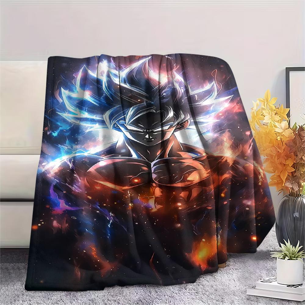 Dragon Ball Print Flannel Blanket,High Quality Comfortable for All Seasons,Home Decor,Warmth and Comfort,Perfect for Christmas Gifts