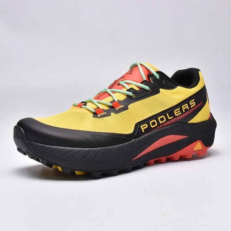 Professionele Wijde Trailrunning Schoenen Heren Dames Designer Wandelschoenen Jogging Schoenen Koppels Comfortabele Sportschool Sneakers Trainingsschoen 45 geel