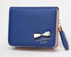 Fair Fairy Bifold PU Leather Mini Wallet with Cute 151124 Women's Ribbon, Gift, (Navy)