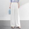 Women's High-Waist Tencel Linen Wide-Leg Pants - Korean Style, Loose Drape, Trendy for Spring/Summer 2026