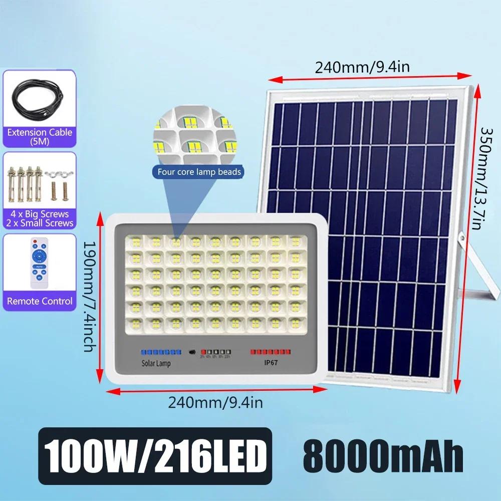 Large Pro 600LED Solar Lamp Outdoor Garden Decoration Solar Led Light Waterproof Sunlight Powered Spotlight with Motion Sensor