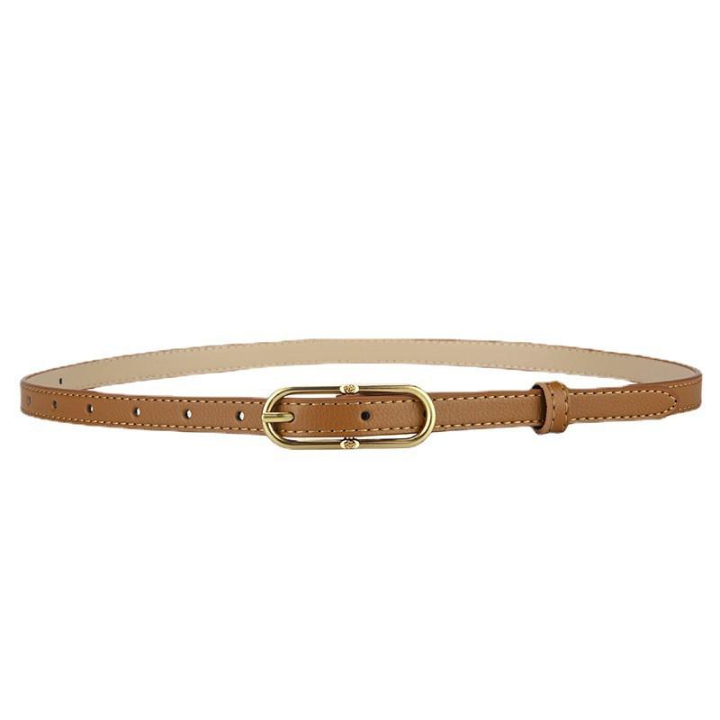 Womens Slim Leather Belt With Pin Buckle Casual Fashion Waistband Jeans Pants