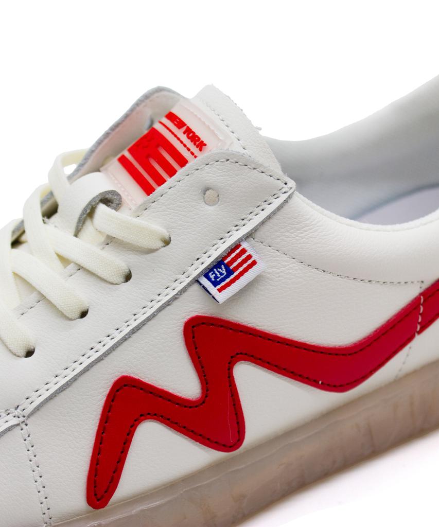 Fly New York Carino Patch Women'S Sneakers White:Red Nysw008