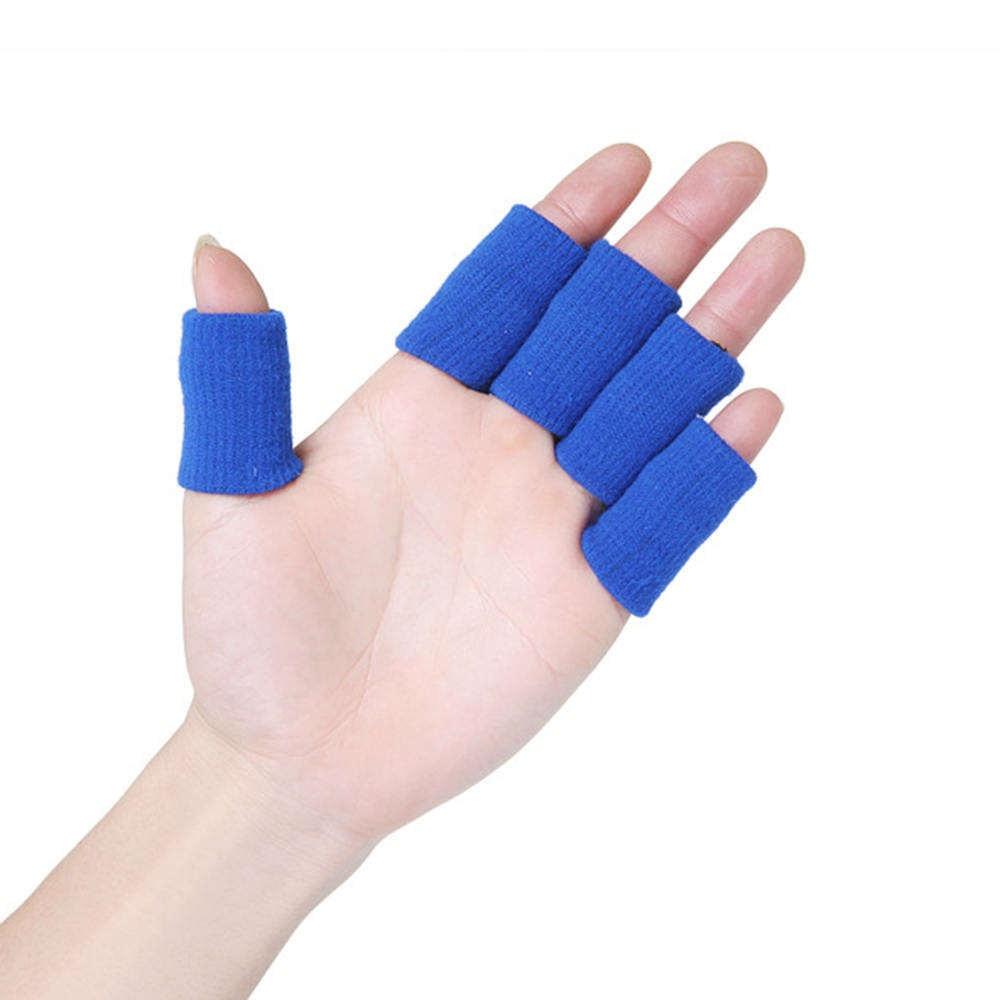 10pcs Finger Protection Thumb Brace Protector Guard Fitness Sport Basketball Gym Elastic Sleeves